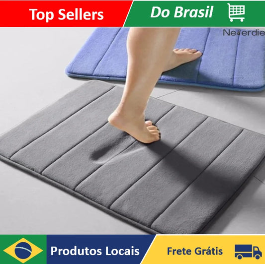 Tapete acochoado antiderrapante