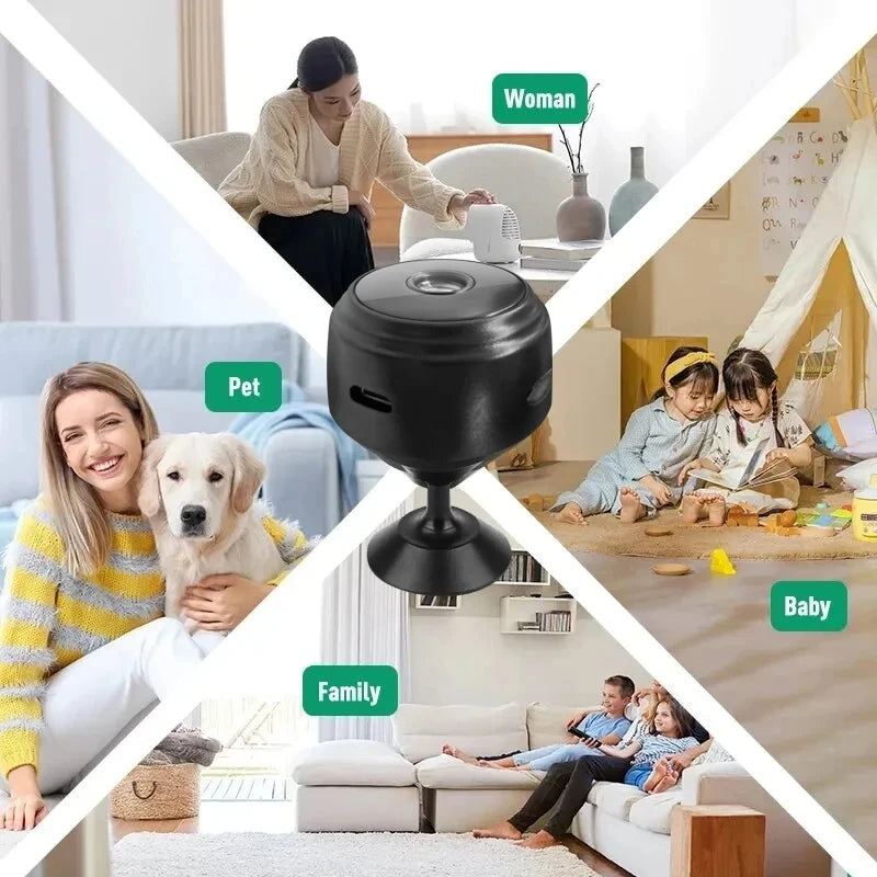 Mini Câmera WiFi com Visão Noturna