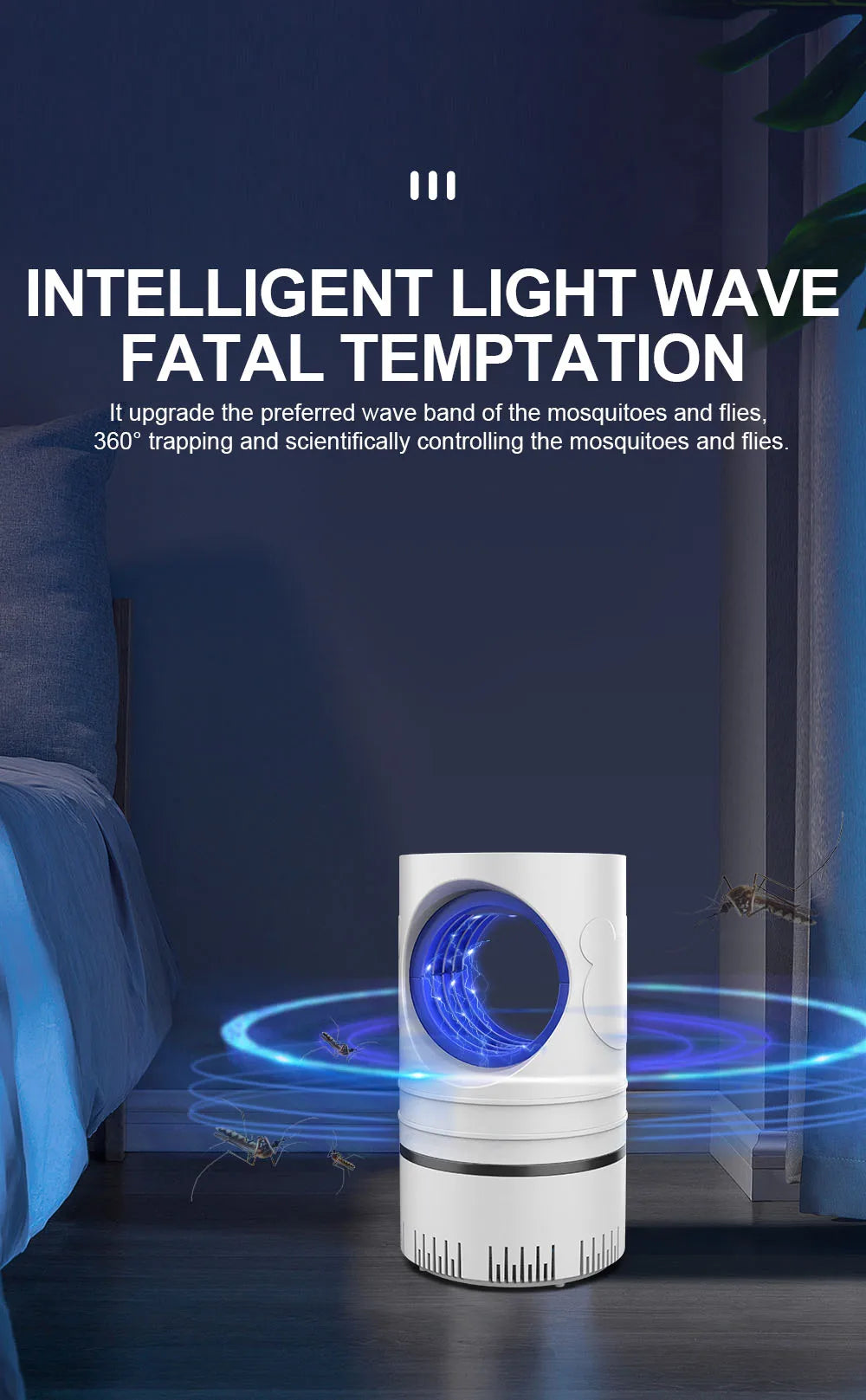 Lâmpada Mata Insetos com Luz UV