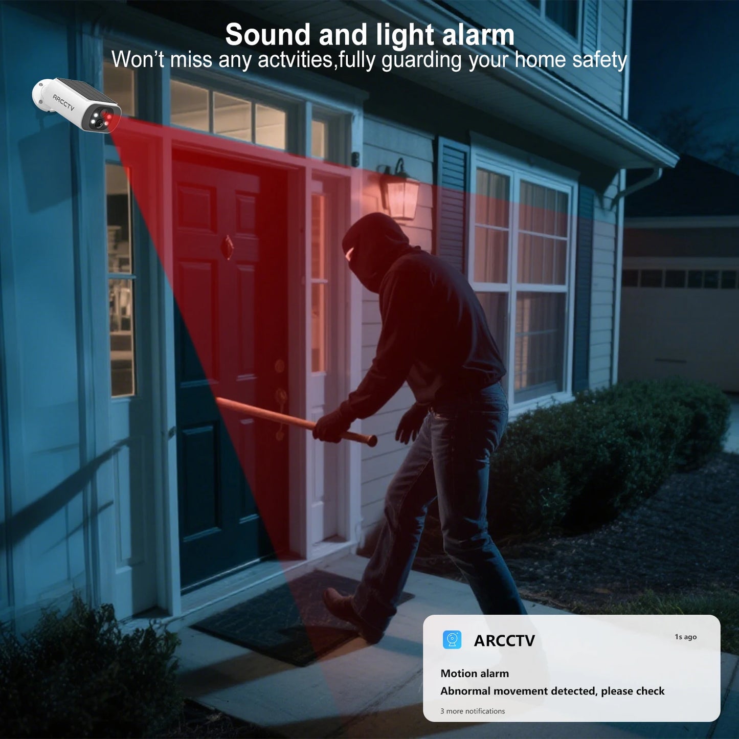Câmera Solar WiFi Sem Fio