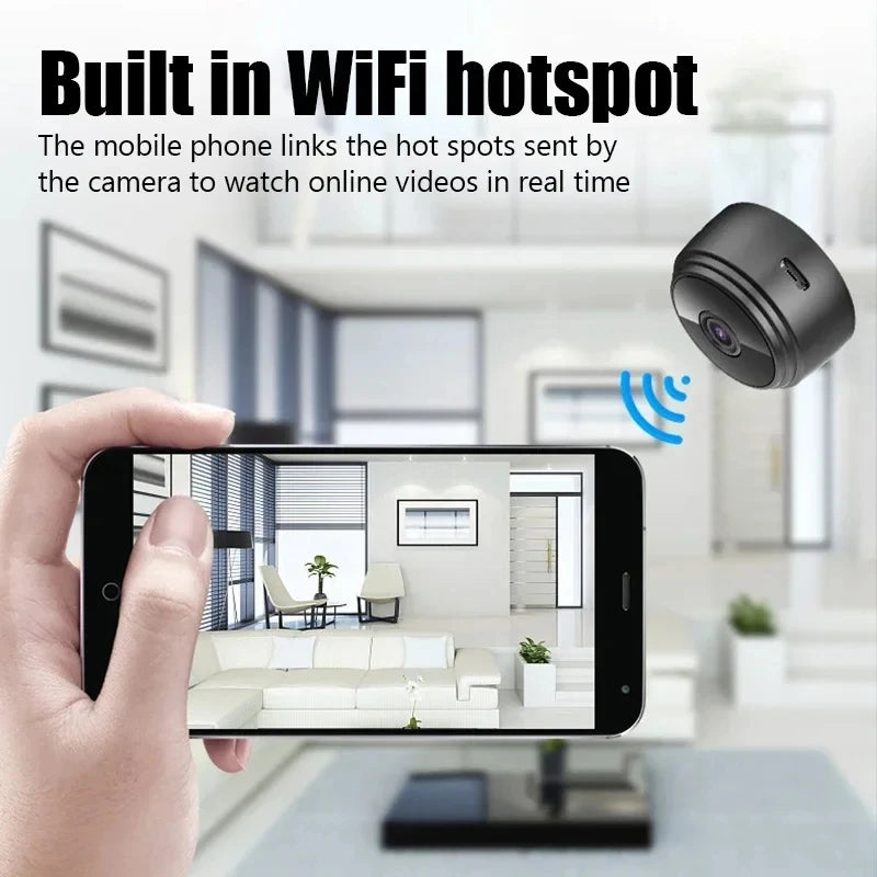 Mini Câmera WiFi com Visão Noturna